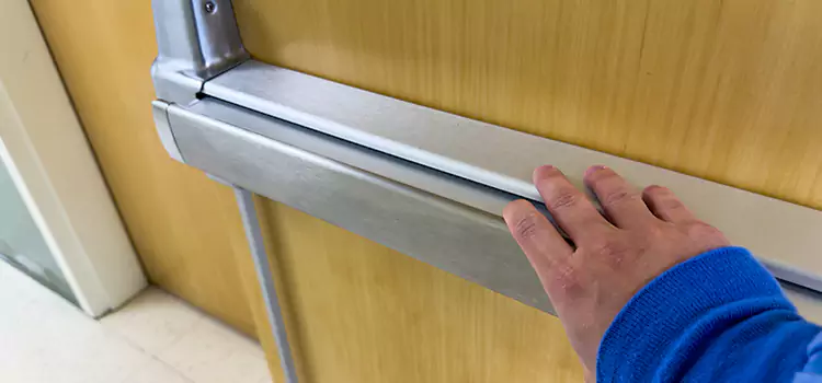 Installing a Push Bar on a Door Apple Valley